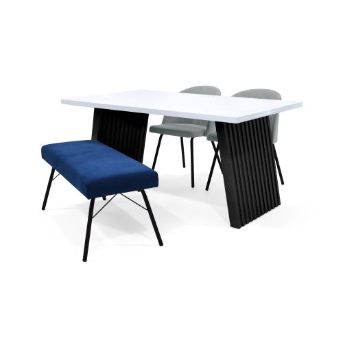 Set de Comedor Aragon 4P Sillas Osaka y Butaco Cadiz