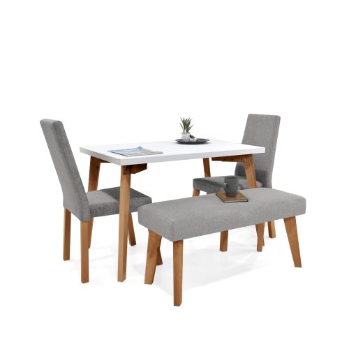 Set de Comedor Lugo Matiz 4P Sillas Galicia y Butaco
