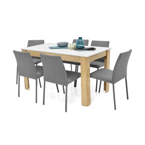 Set de Comedor Voru Matiz 6P Sillas Lugo